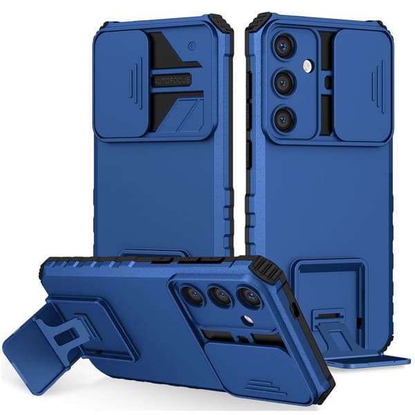 Mobilskal för Samsung Galaxy S26 Plus Kamera Skydd PC + TPU - Blå