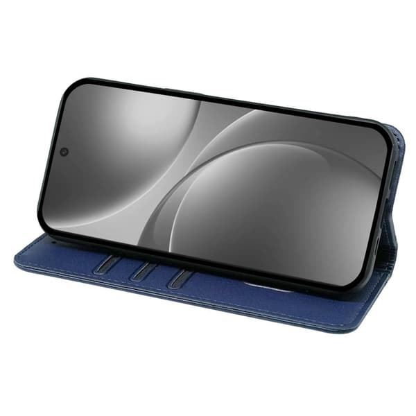 Oppo Find X9 Pro 5G Plånboksfodral Konstläder Magnetisk Stängning - Blå