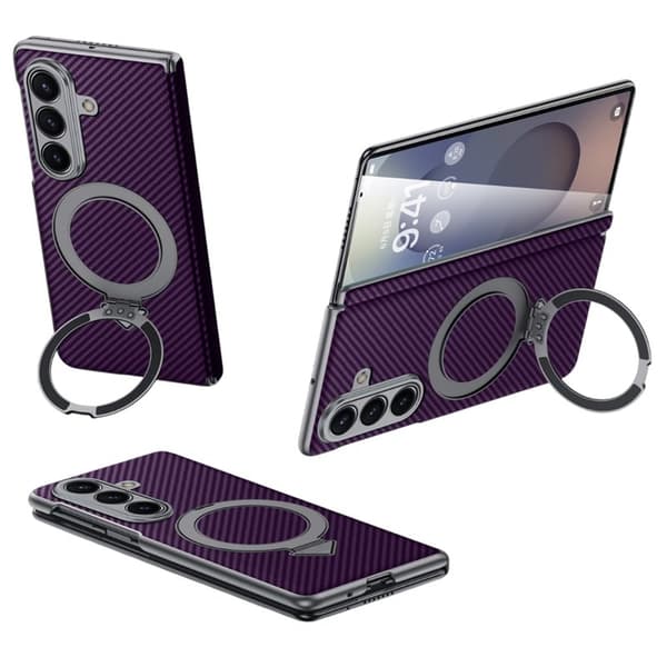 SULADA Mobilskal till Galaxy Z Fold7 5G MagSafe PU PC Lila