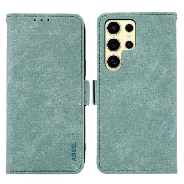 ABEEL Mobilskal till Samsung Galaxy S26 Ultra KonstLäder Folio Blå