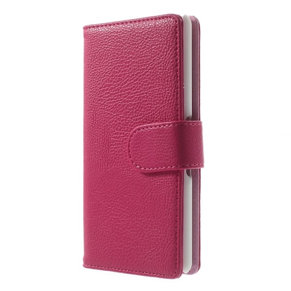 Embossed Plånboksfodral till Sony Xperia E3 - Magenta