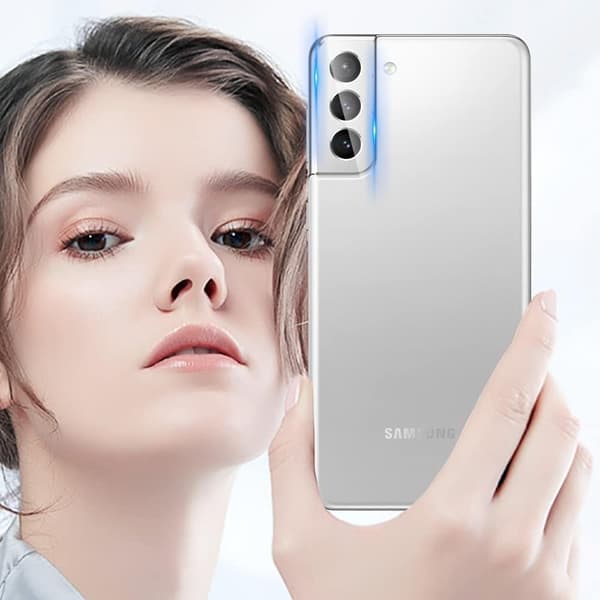 [2-PACK] Hærdet glas kameralinsedæksel til Samsung Galaxy S22 Plus Transparent