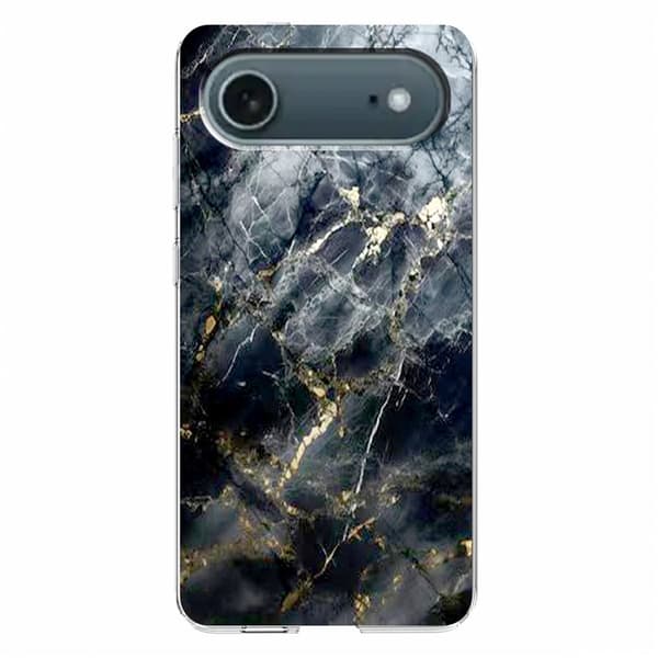 Mobilskal till iPhone Air Marble Pattern Printing Soft - Svart Svart