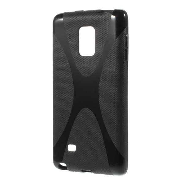 Flexicase Etui til Samsung Galaxy Note Edge (X-Line Sort) Black
