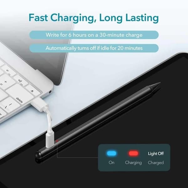 ESR Digital/Magnetisk Stylus Pen iPad - Sort Black