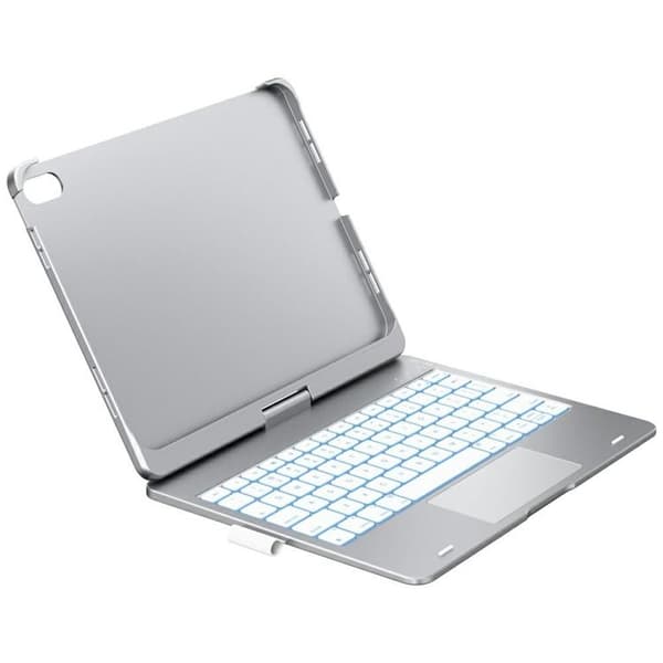 Typecase iPad 11" (2025)/iPad 10.9" (2022) Fodral + Tangentbord Flexbook Silver