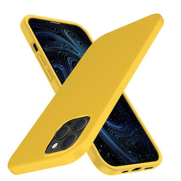 Nestemäinen silikonikotelo iPhone 13 Pro Max - keltainen Yellow