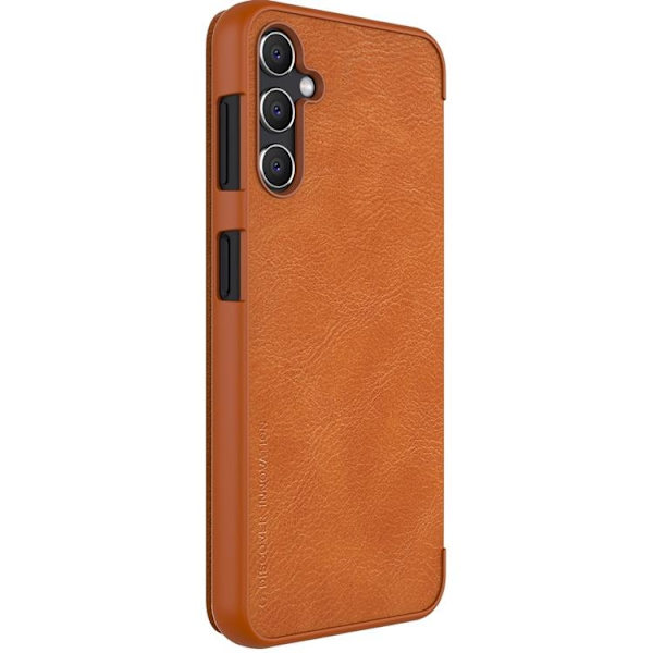 Nillkin Galaxy A14 5G/4G Plånboksfodral Qin Läder - Brun