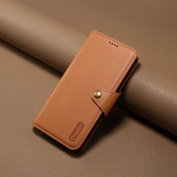 DENIOR Google Pixel 7 5G Plånboksfodral Konstläder Stötbeständig Khaki