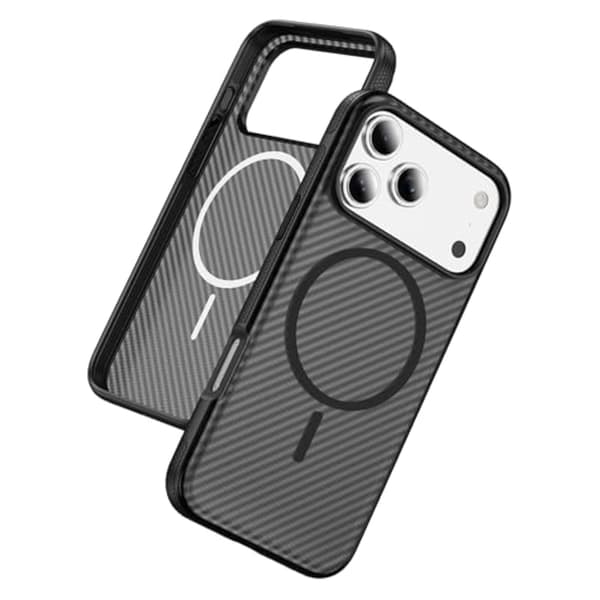 Mobilskal till iPhone 17 Pro Max MagSafe Carbon Fiber Svart