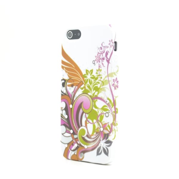 Diamant FlexiCase -kuori Apple iPhone 5/5S/SE - Kukat Mönster