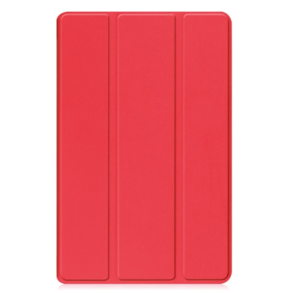 Galaxy Tab A9 Plus Fodral Tri-Fold KonstLäder Röd