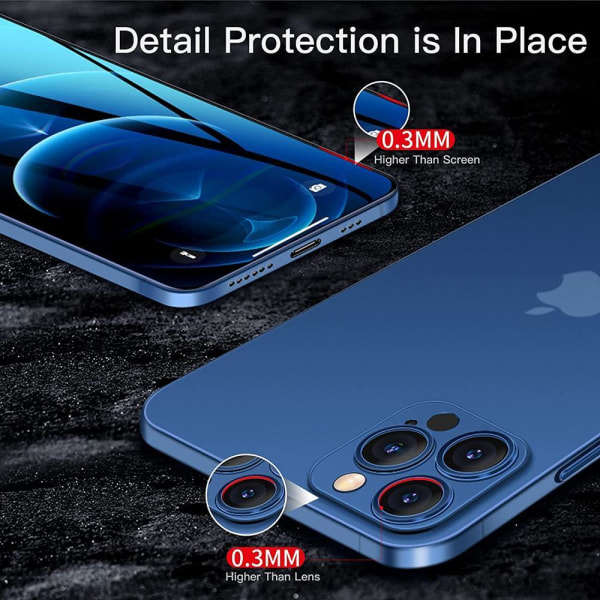 BOOM Zero iPhone 14 Pro Max Cover Ultra Slim - Blå