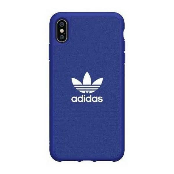 Adidas Valettu kangassuoja iPhone XS Max - sininen