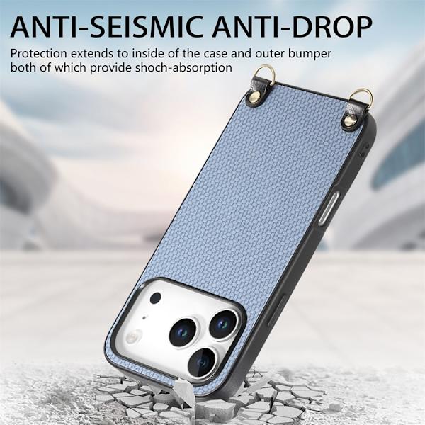 Mobilskal till iPhone 17 Pro med Metall Linsbåge Liquid Silikon - Blå Blå