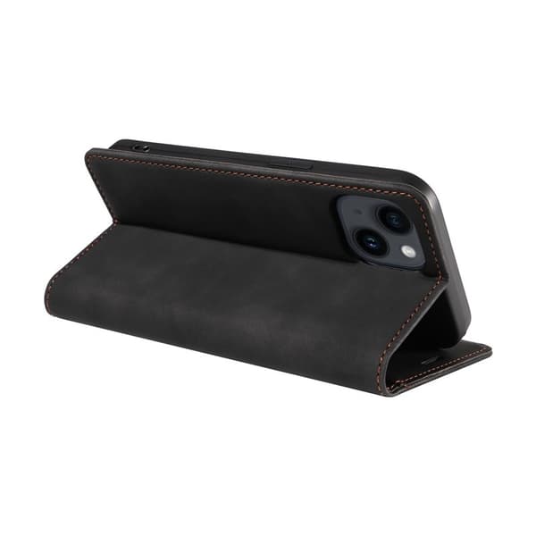 BETOPNICE 003 Plånboksfodral för iPhone 14 Plus - TPU + Konstläder - Svart