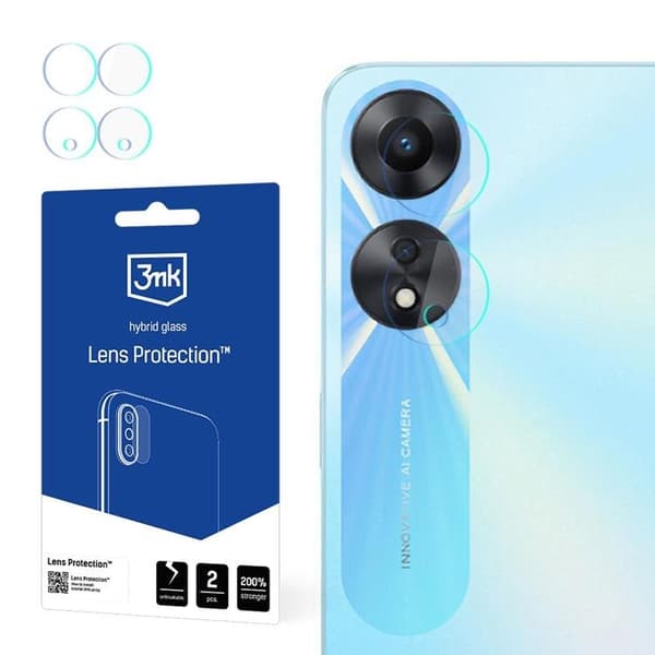 3MK Oppo A58 5G kameralinsedæksel Transparent