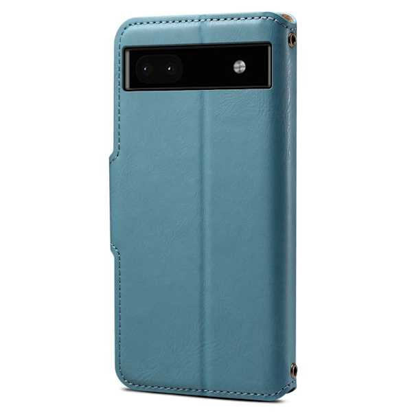 DENIOR Google Pixel 6a Plånboksfodral Konstläder Blå