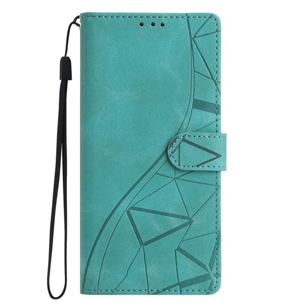 Samsung Galaxy S26 Edge Plånboksfodral Impränerad TriangelKonstläder Grön