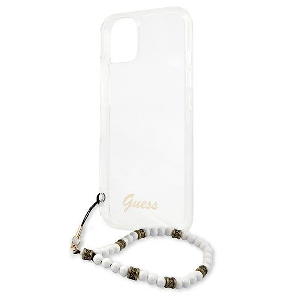 Guess White Pearl Skal iPhone 13 - Transparent