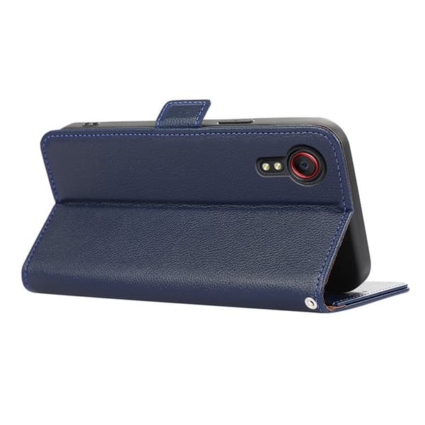 ABEEL Samsung Galaxy Xcover 5 Plånboksfodral Konstläder RFID-Skydd Blå