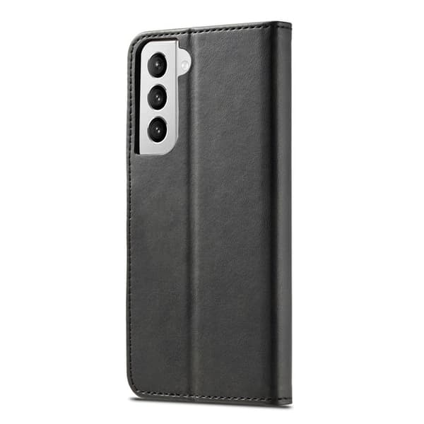 LC.IMEEKE Samsung Galaxy S21 Plånboksfodral i Konstläder - Svart
