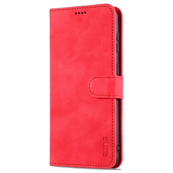 AZNS Samsung Galaxy S23 Plånboksfodral Konstläder - Röd