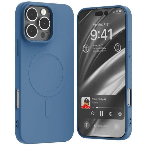 Mercury Mobilskal till iPhone 16 Pro Max MagSafe Semi-Silikon - Blå Blå