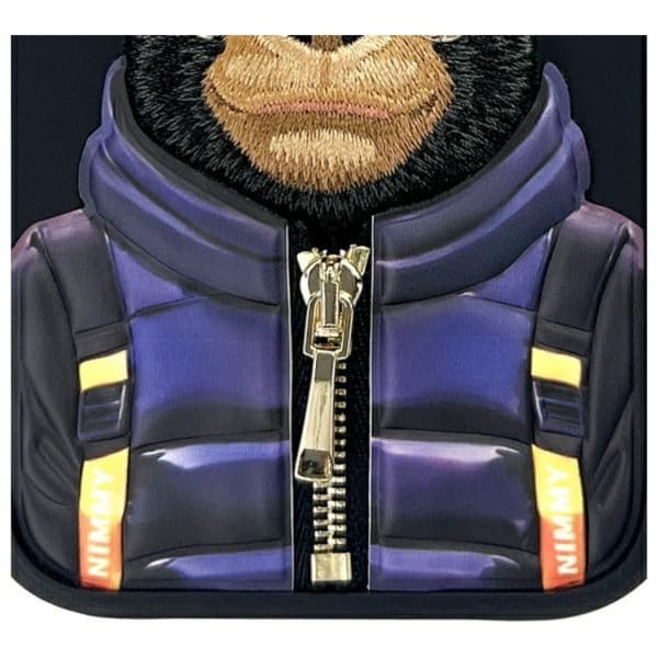 Nimmy Telefontaske til iPhone 16 Cool & Cute 2.0 Monkey - Sort Black