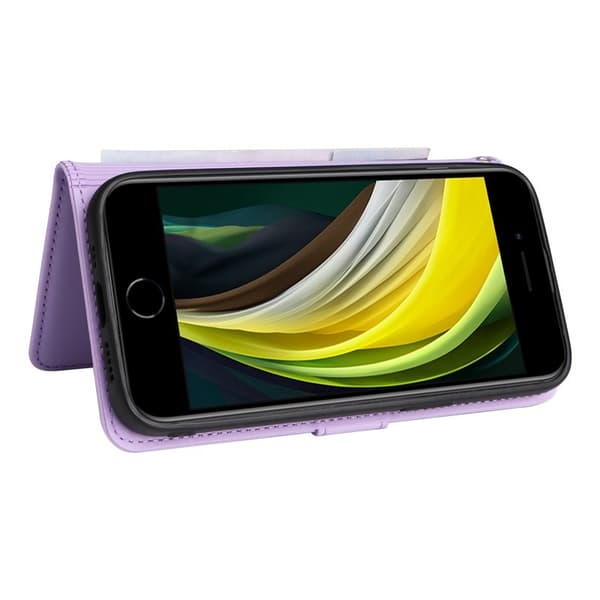 BETOPNICE iPhone 6/6s/7/8/SE Plånboksfodral Konstläder - Lila