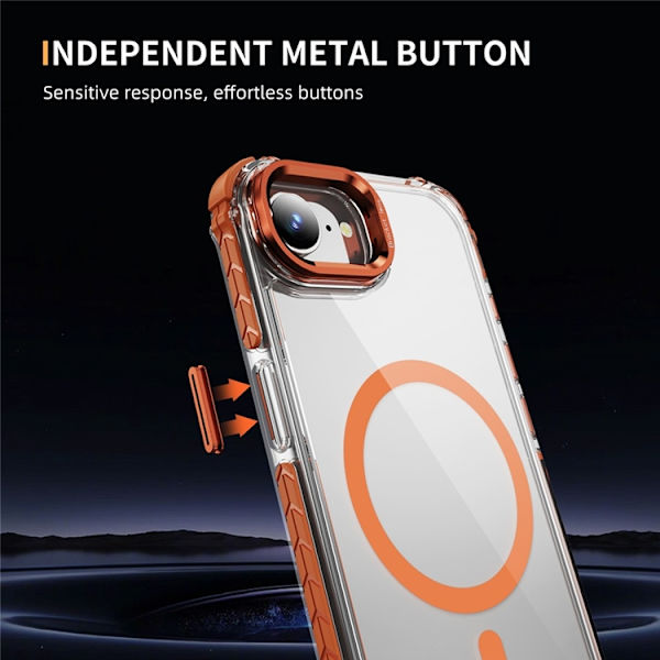 Mobilskal till iPhone 16e MagSafe Kickstand - Orange Orange