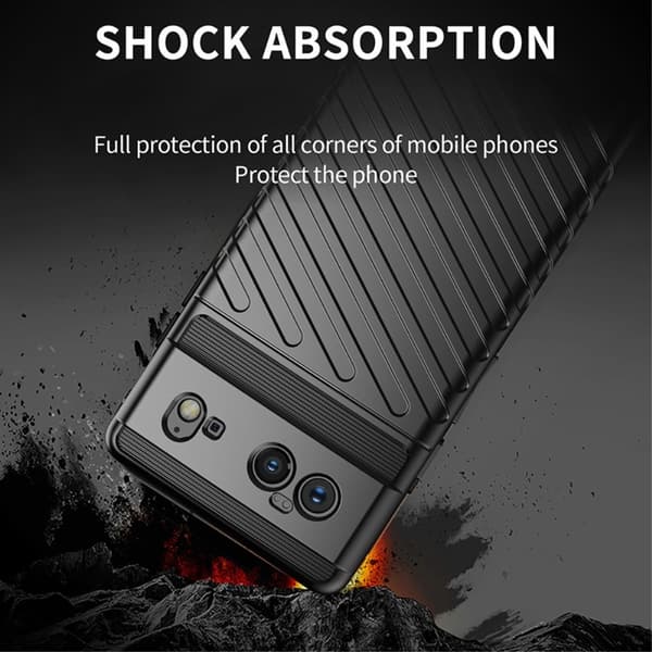 Thunder Twill Texture Skal Google Pixel 6 - Svart Black