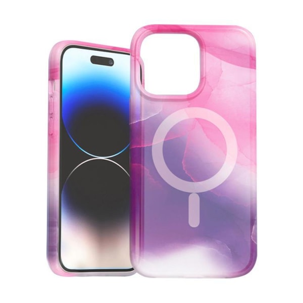 BOOM iPhone 14 mobiltaske Magsafe Water Color - Lilla