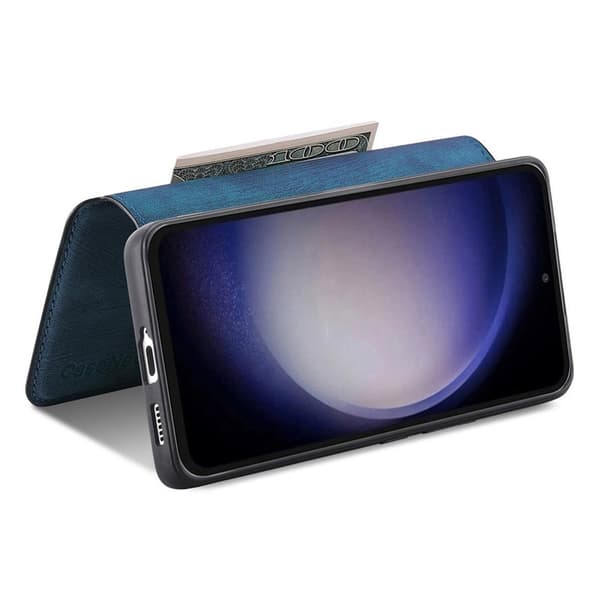 CASENEO Samsung Galaxy S23 FE Plånboksfodral Konstläder - Blå
