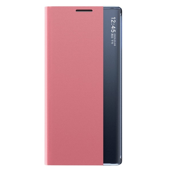 Galaxy A22 4G Mobilfodral Sleep Smart Window - Rosa