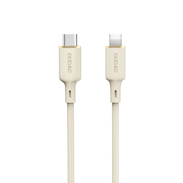 Dudao USB-C til Lightning-kabel 2m - Beige Beige