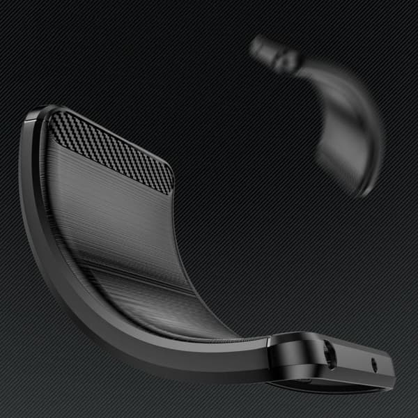 Tech-Protect Telefontaske til Galaxy XCover 7 TPUcarbon - Sort Svart