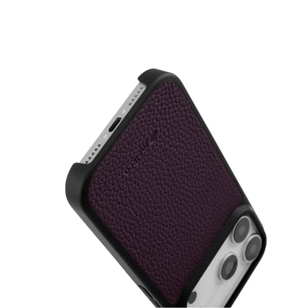 MELKCO Mobilskal till iPhone 17 Pro Max Magsafe Äkta läder - Lila Lila