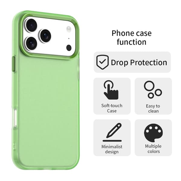 Mobilskal till iPhone 17 Pro Matte Anti-Drop - Grön Grön