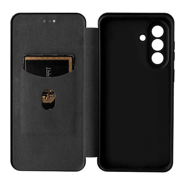 Samsung Galaxy A57 Plånboksfodral Konstläder Skydd - Svart