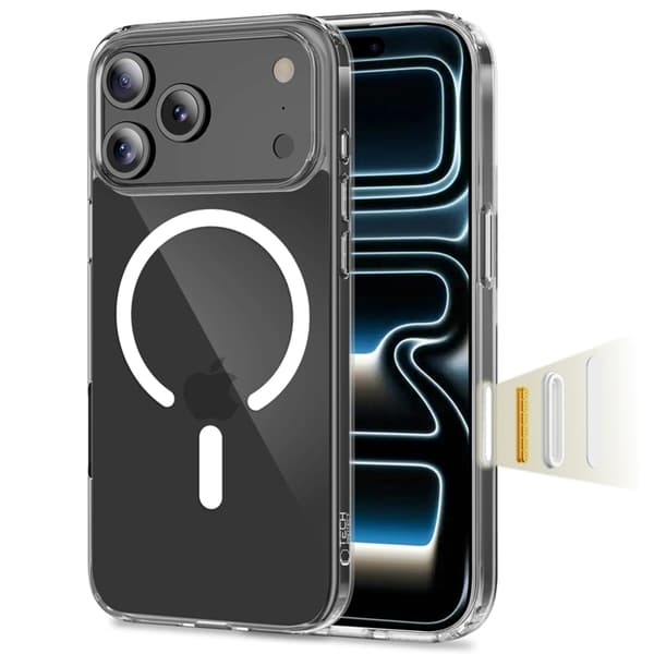 Tech-Protect Mobilskal till iPhone 17 Pro Max Magsafe Flexair Hybrid - Clear Transparent