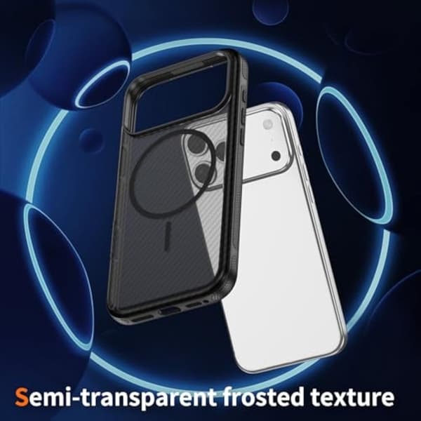 Mobilskal till iPhone 17 Pro Max MagSafe Carbon Fiber Svart
