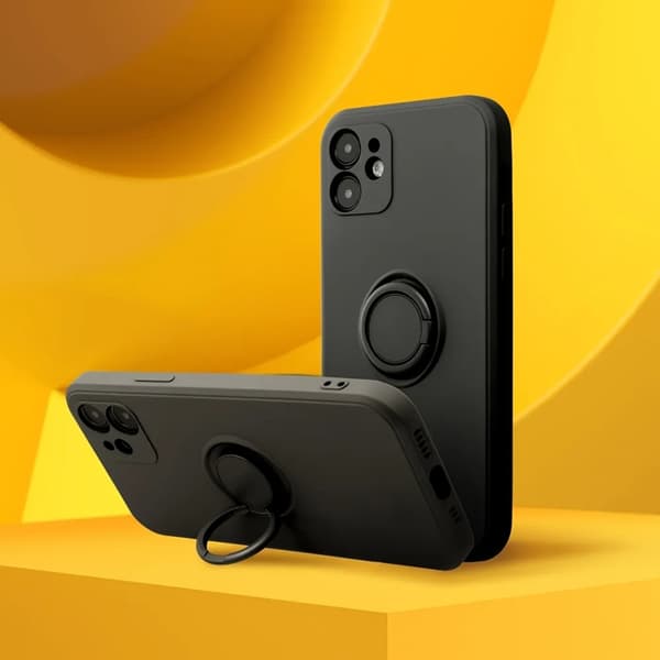 Mobilskal till Galaxy A56 5G Silikon Ring - Svart Svart