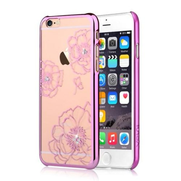 Vouni skal med strass-stenar till iPhone 6 / 6S  - Magenta