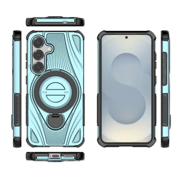 Mobilskal för Samsung Galaxy S26 Magnetiskt Kickstand TPU PC - Ljusblå