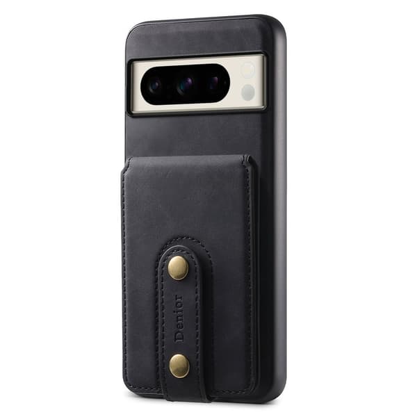 DENIOR D14 Google Pixel 8 Pro Magnetfodral Kortväska PC+TPU Svart