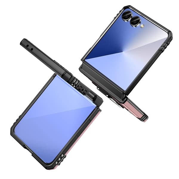 Mobilskal till Galaxy Z Flip7 5G Kickstand Slide - Roséguld Roséguld