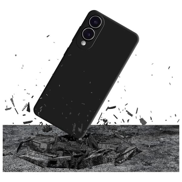 3MK Telefontaske til Galaxy S25 Edge Silikone - Sort Svart