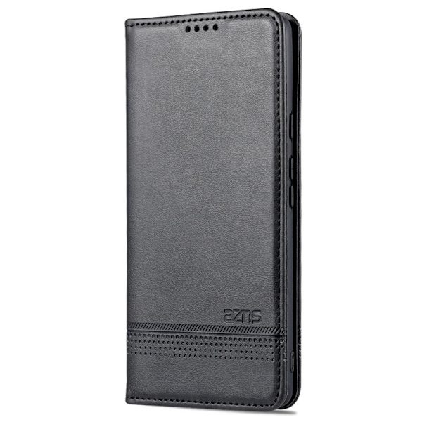 AZNS Smooth Design Konstläder Plånboksfodral för Google Pixel 6 Pro - Svart