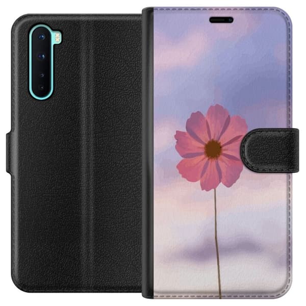OnePlus Nord Pung Taske med Lyserød Blomst